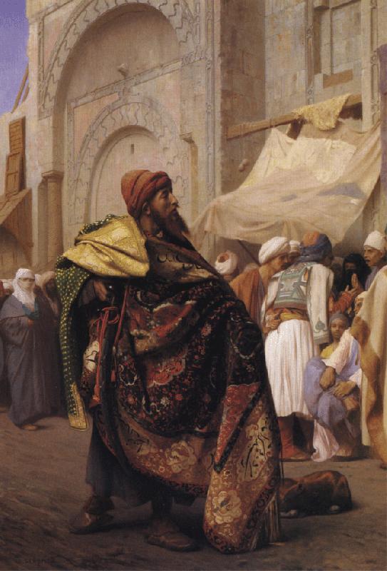 Jean - Leon Gerome The Carpet Merchant of Cairo oil painting image